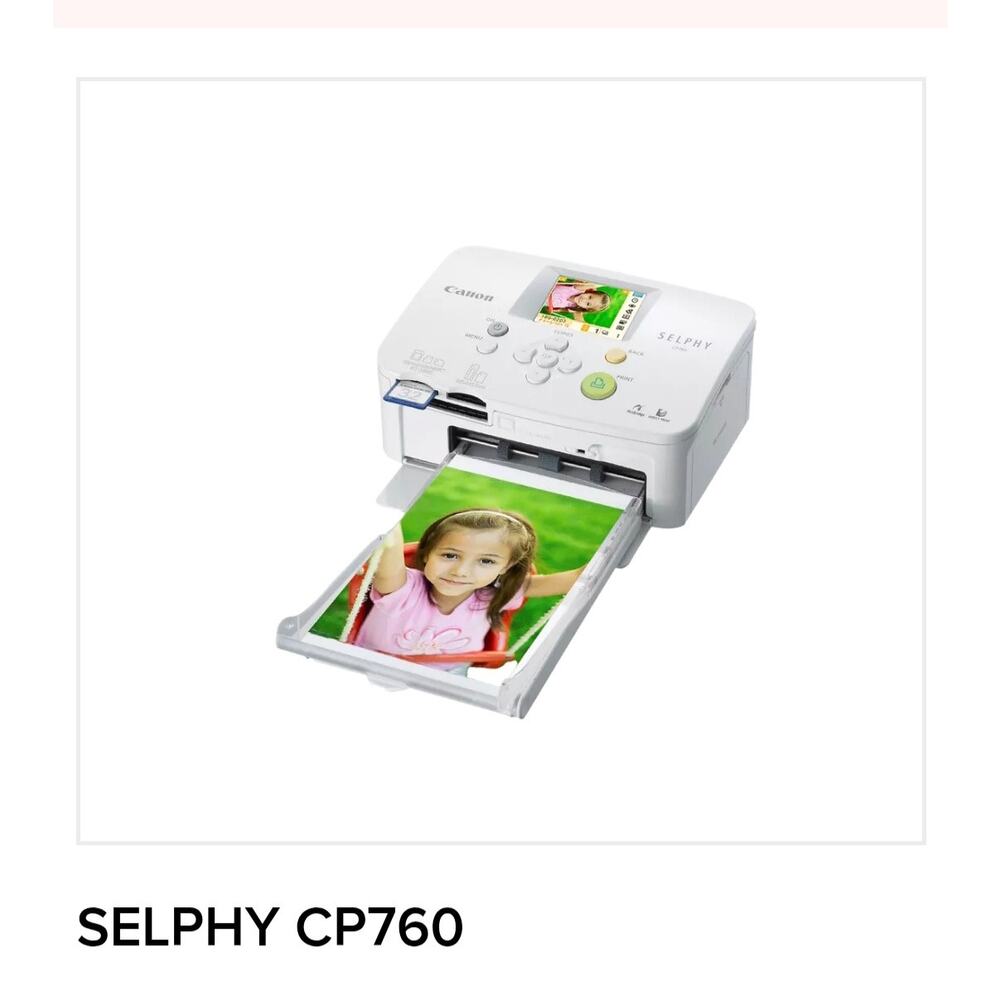 CANON SELPHY CP760 COMPACT THERMAL PRINTER SET COMBO
